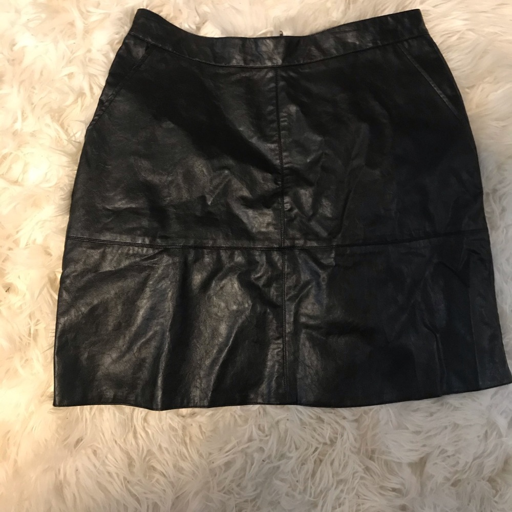 Vegan leather skirt